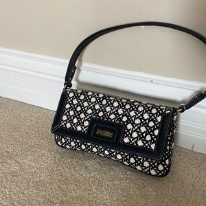 Kate spade black and white purse
